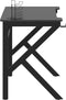 vidaXL - Gamingbureau - met - K-vormige - poten - 110x60x75 - cm - zwart