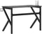 vidaXL - Gamingbureau - met - K-vormige - poten - 110x60x75 - cm - zwart