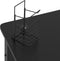 vidaXL - Gamingbureau - met - K-vormige - poten - 90x60x75 - cm - zwart