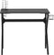 vidaXL - Gamingbureau - met - K-vormige - poten - 90x60x75 - cm - zwart