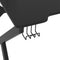 vidaXL - Gamingbureau - met - K-vormige - poten - 90x60x75 - cm - zwart
