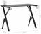 vidaXL - Gamingbureau - met - Y-vormige - poten - 110x60x75 - cm - zwart