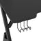 vidaXL - Gamingbureau - met - Y-vormige - poten - 90x60x75 - cm - zwart