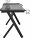 vidaXL - Gamingbureau - met - Y-vormige - poten - LED - 110x60x75 - cm - zwart