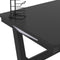 vidaXL - Gamingbureau - met - Z-vormige - poten - LED - 110x60x75 - cm - zwart