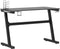 vidaXL - Gamingbureau - met - Z-vormige - poten - LED - 110x60x75 - cm - zwart