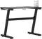 vidaXL - Gamingbureau - met - Z-vormige - poten - LED - 90x60x75 - cm - zwart
