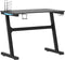 vidaXL - Gamingbureau - met - Z-vormige - poten - LED - 90x60x75 - cm - zwart