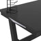 vidaXL - Gamingbureau - met - Z-vormige - poten - LED - 90x60x75 - cm - zwart