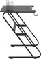 vidaXL - Gamingbureau - met - ZZ-vormige - poten - 110x60x75 - cm - zwart