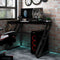 vidaXL - Gamingbureau - met - ZZ-vormige - poten - 90x60x75 - cm - zwart