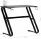 vidaXL - Gamingbureau - met - ZZ-vormige - poten - 90x60x75 - cm - zwart