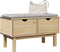 vidaXL - Gangbankje - OTTA - 80x40x45 - cm - massief - grenenhout