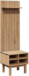 vidaXL - Gangkast - OTTA - 50x40x160 - cm - massief - grenenhout
