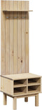 vidaXL - Gangkast - OTTA - 50x40x160 - cm - massief - grenenhout