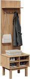 vidaXL - Gangkast - OTTA - 50x40x160 - cm - massief - grenenhout