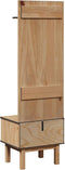 vidaXL - Gangkast - OTTA - 50x40x160 - cm - massief - grenenhout