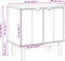vidaXL - Gangkast - OTTA - 75x40x75 - cm - massief - grenenhout