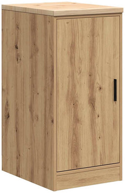 vidaXL - Garagekast - 40x51x85 - cm - massief - grenenhout - artisan - eikenkleurig