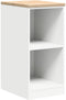 vidaXL - Garagekast - 40x51x85 - cm - massief - grenenhout - wit