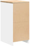 vidaXL - Garagekast - 40x51x85 - cm - massief - grenenhout - wit