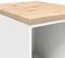 vidaXL - Garagekast - 40x51x85 - cm - massief - grenenhout - wit