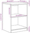 vidaXL - Garagekast - 60x51x85 - cm - massief - grenenhout - sonoma - eikenkleurig
