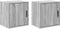 vidaXL - Garagewandkasten - 2 - st - spaanplaat - Sonoma - grijs