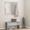 vidaXL - Garderobe - set - bewerkt - hout - grijs - sonoma - eikenkleurig