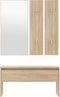 vidaXL - Garderobe - set - bewerkt - hout - sonoma - eiken