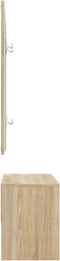 vidaXL - Garderobe - set - bewerkt - hout - sonoma - eiken