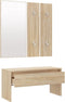 vidaXL - Garderobe - set - bewerkt - hout - sonoma - eiken