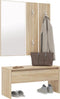 vidaXL - Garderobe - set - bewerkt - hout - sonoma - eiken