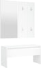 vidaXL - Garderobe - set - bewerkt - hout - wit
