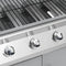 vidaXL Gasbarbecue 4+1 kookzone roestvrij staal zilverkleurig