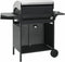 vidaXL Gasbarbecue 4+1 kookzone staal en roestvrij staal zwart zilver