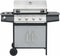 vidaXL Gasbarbecue 4+1 kookzone staal en roestvrij staal zwart zilver