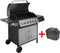 vidaXL Gasbarbecue 6+1 kookzone zwart en zilver