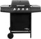 vidaXL Gasbarbecue-grill met 4 branders zwart