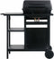 vidaXL Gasbarbecue met 3-laags zijtafel zwart
