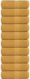 vidaXL - Gastendoekjes - 10 - st - 30x50 - cm - 360 - g/m² - 100% - katoen - goudkleurig