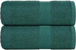 vidaXL - Gastendoekjes - 2 - st - 30x50 - cm - 360 - g/m² - 100% - katoen - groen