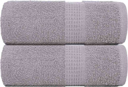 vidaXL - Gastendoekjes - 2 - st - 30x50 - cm - 360 - g/m² - 100% - katoen - grijs