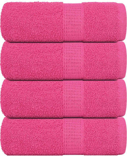 vidaXL - Gastendoekjes - 4 - st - 30x50 - cm - 360 - g/m² - 100% - katoen - roze