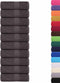 vidaXL - Gastendoekjes - 50st - 30x50cm - 360g/m² - 100% - katoen - antracietkleurig