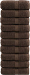 vidaXL - Gastendoekjes - SOLUND - 10 - st - 600 - g/m² - 30x30 - cm - bruin