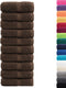 vidaXL - Gastendoekjes - SOLUND - 10 - st - 600 - g/m² - 30x30 - cm - bruin