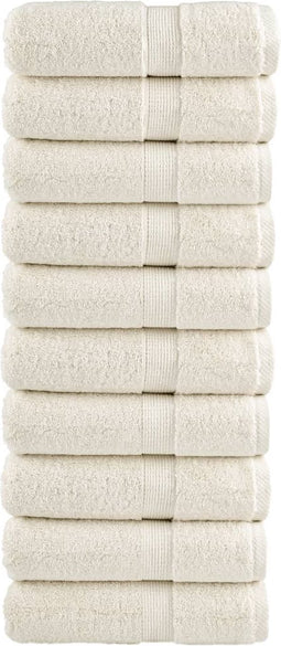 vidaXL - Gastendoekjes - SOLUND - 10 - st - 600 - g/m² - 30x50 - cm - crèmekleurig