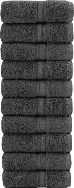 vidaXL - Gastendoekjes - SOLUND - 10st - 600g/m² - 30x30cm - antracietkleurig