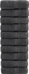 vidaXL - Gastendoekjes - SOLUND - 10st - 600g/m² - 30x30cm - antracietkleurig